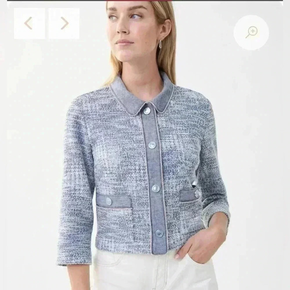 Joseph Ribkoff Tweed Jacket Style 222064 - Picture 7 of 11